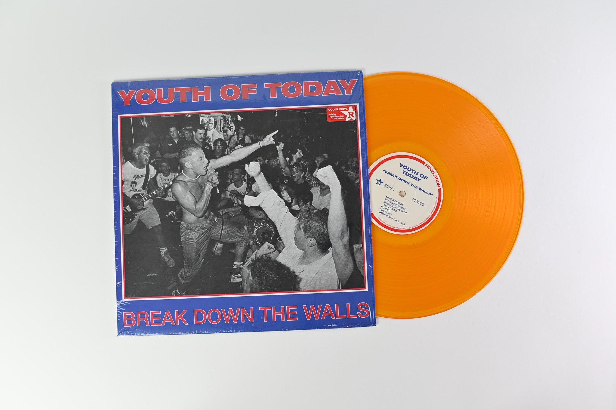Youth Of Today - Break Down The Walls on Revelation Records - Gold Vinyl