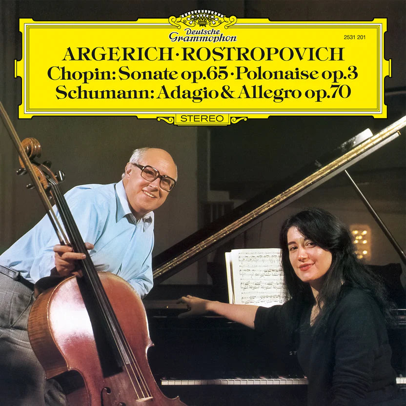 [PRE-ORDER] Martha Argeric & Mstislav Rostropowitsch - Chopin: Sonate Op. 65; Schumann, Adagio [Original Source Series] [Release Date: 11/14/2025]
