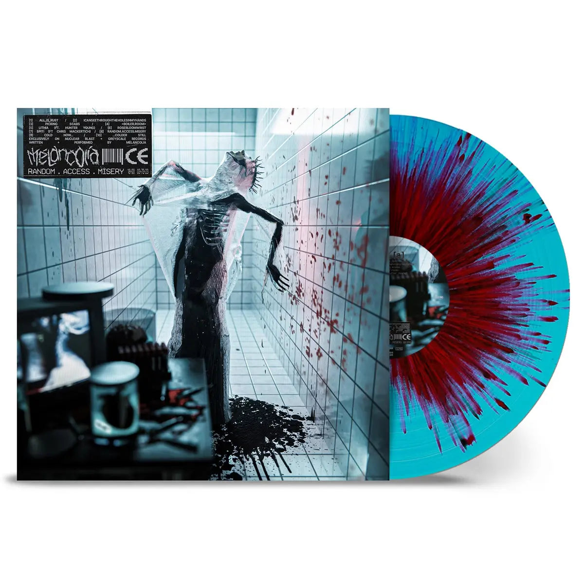 Melancolia - Random.Access.Misery [Turquoise & Red Splatter Vinyl]