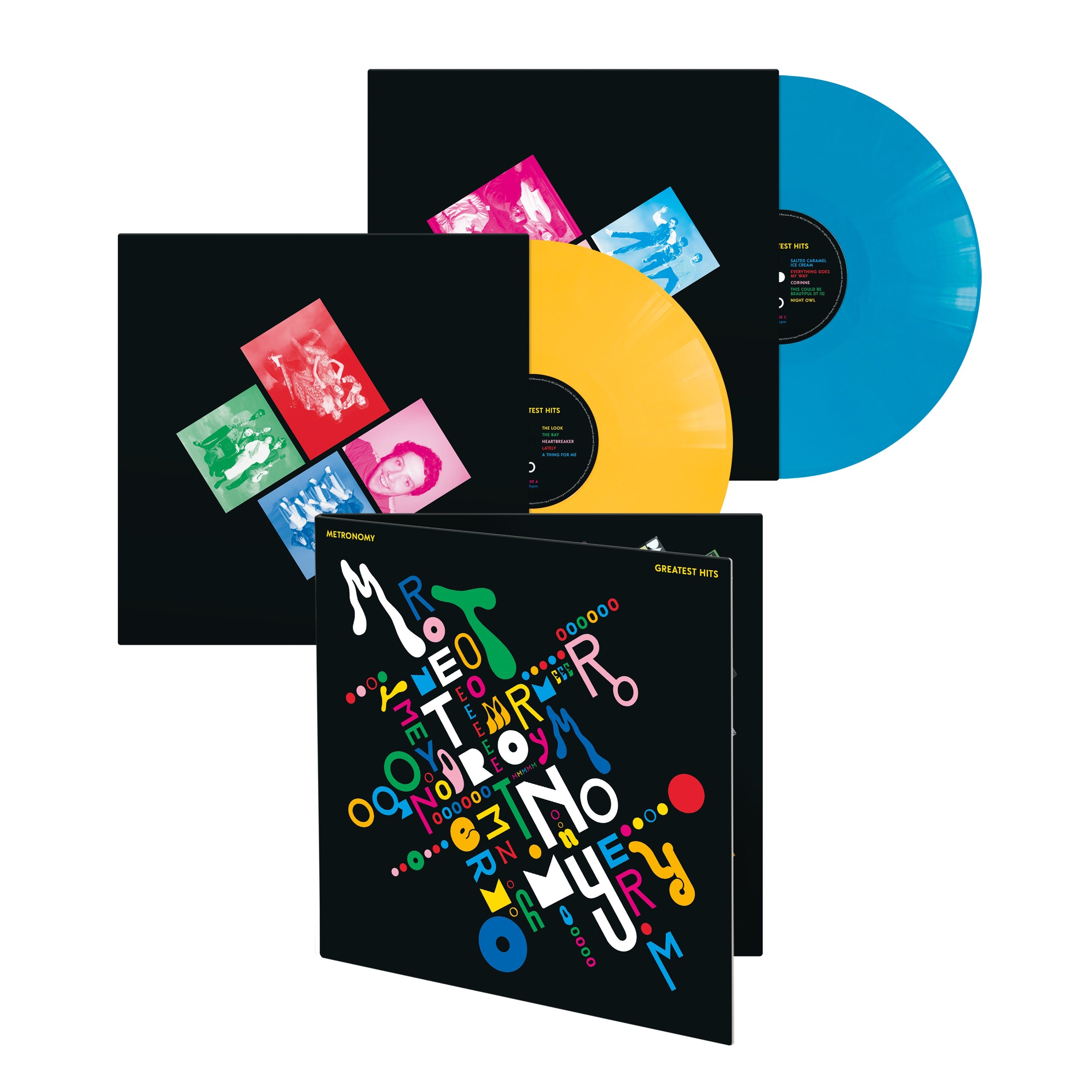 [PRE-ORDER] Metronomy - Greatest Hits [Indie-Exclusive Blue & Yellow Vinyl] [Release Date: 09/12/2025]