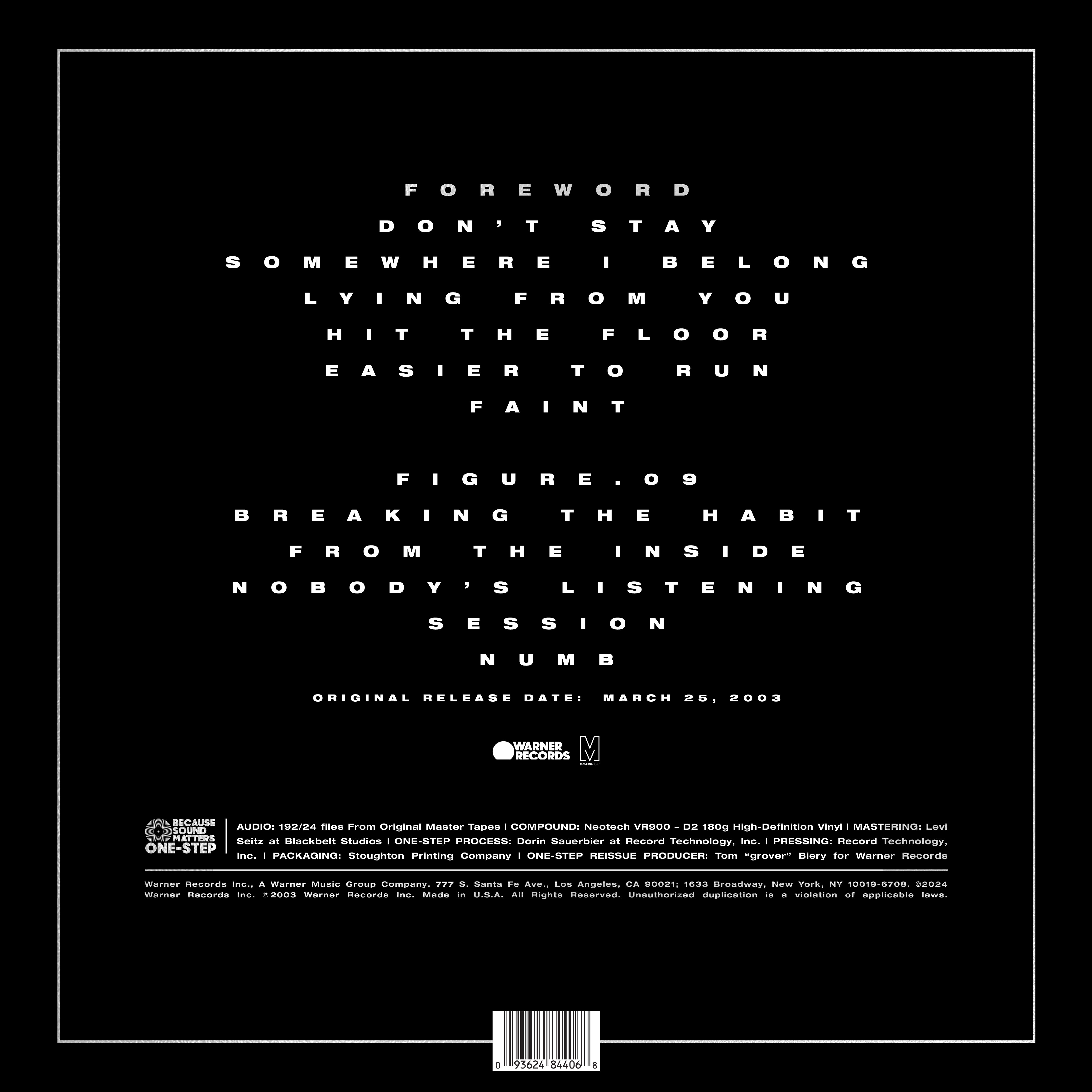 [DAMAGED] Linkin Park - Meteora [Indie-Exclusive Because Sound Matters One-Step]