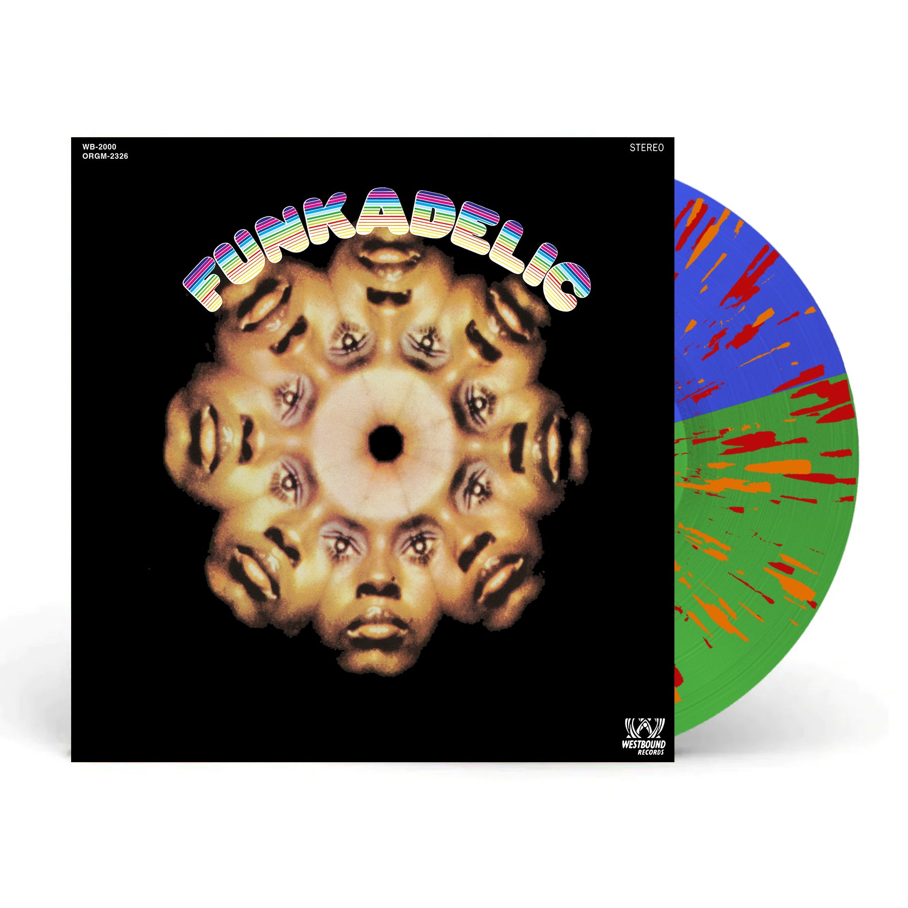 [PRE-ORDER] Funkadelic - Funkadelic [Plaid Room & Seasick Exclusive] [Half Green / Half Blue w/ Red & Orange Splatter] [Release Date: 08/29/2025]