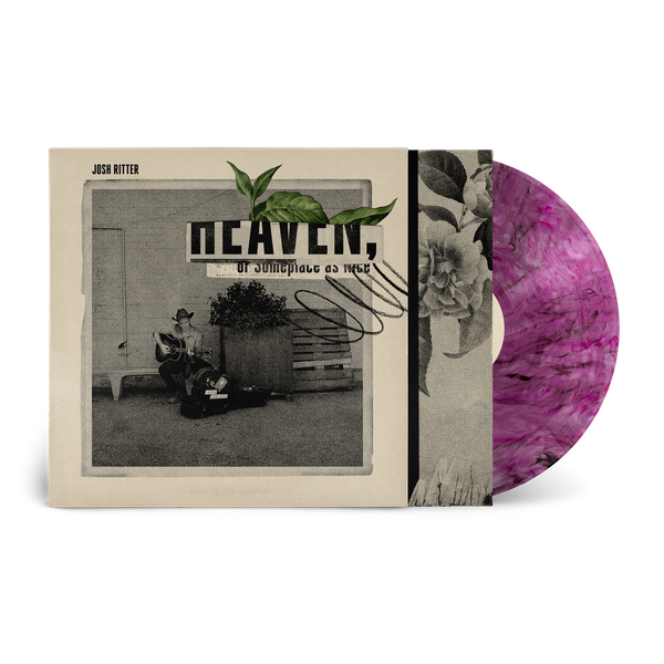 [DAMAGED] Josh Ritter - Heaven, or Someplace as Nice [Transparent Strawberry with Black Swirl Vinyl]