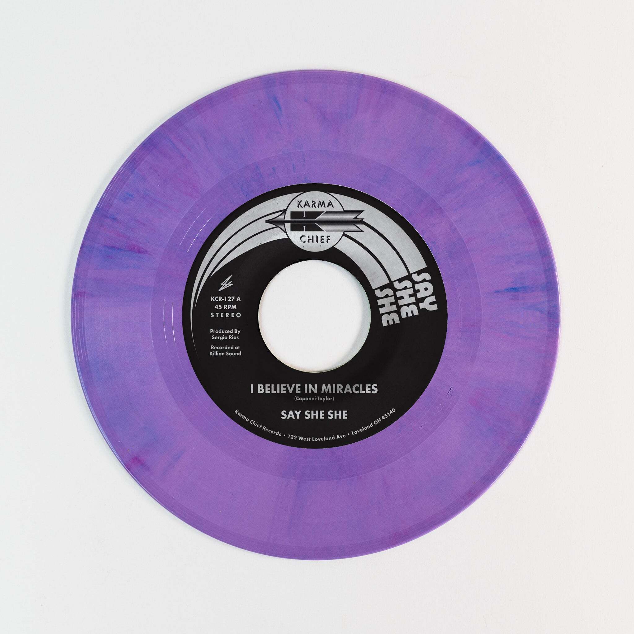 Say She She - I Believe In Miracles / C'est Si Bon [7" Purple Vinyl]