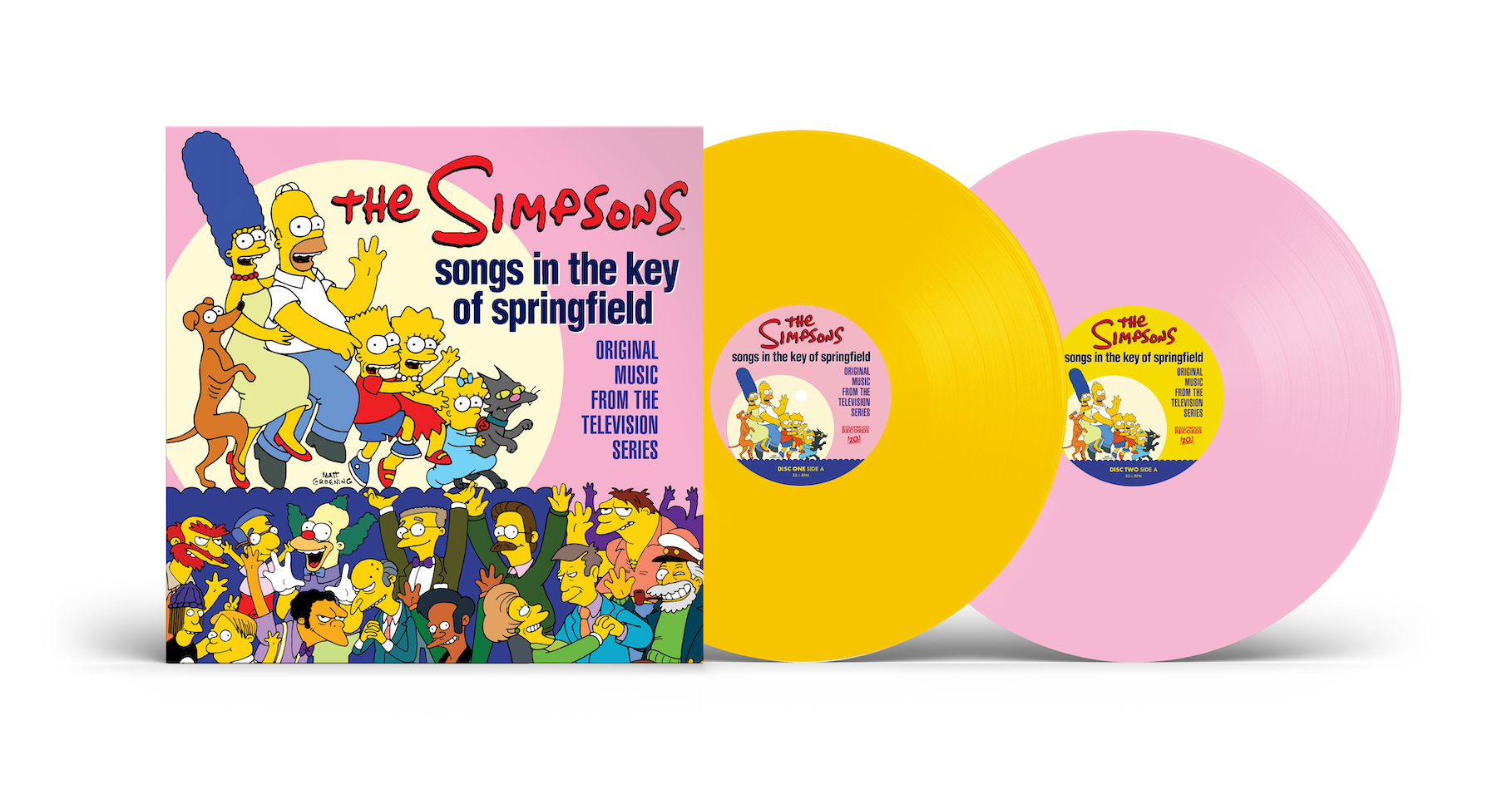 [PRE-ORDER] The Simpsons - Songs In The Key Of Springfield (Original Music Television Series) [Canary Yellow / Baby Pink] [Release Date: 09/04/2026]