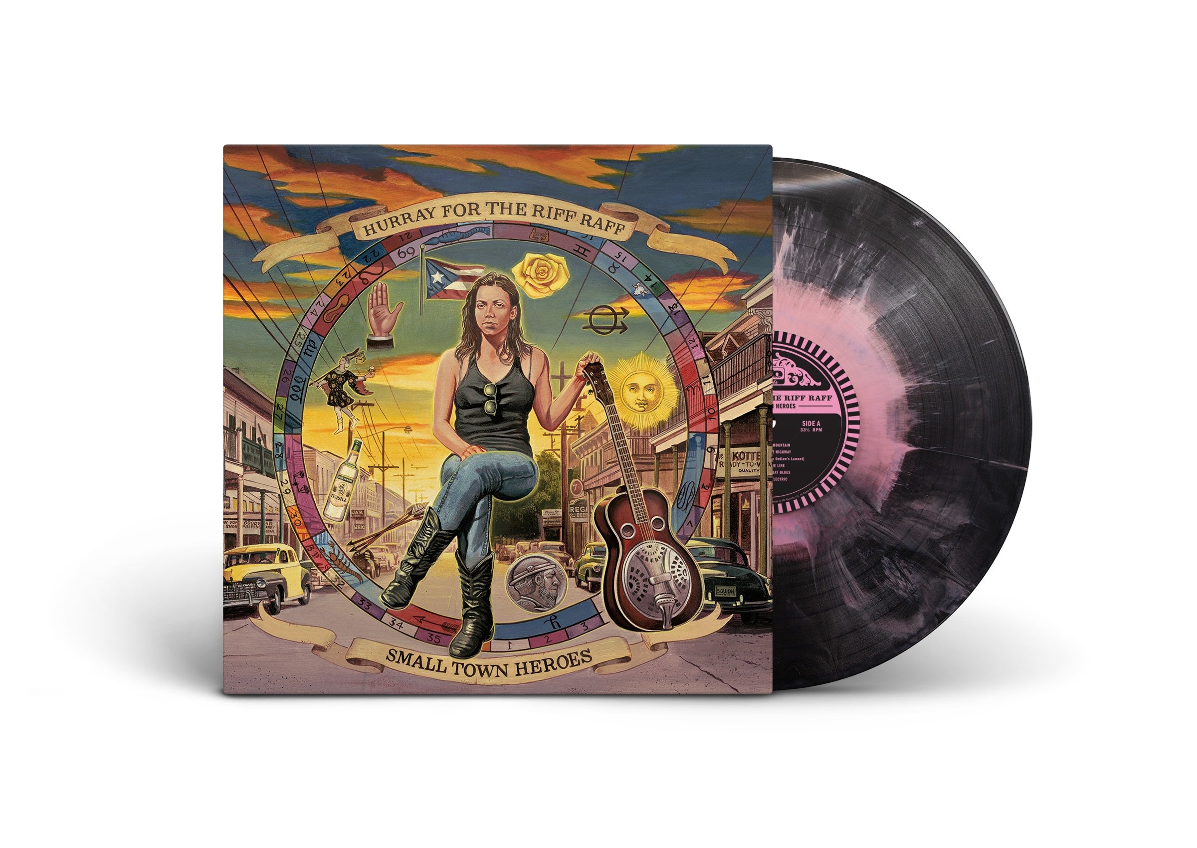 Hurray For The Riff Raff - Small Town Heroes [Pink Acid Wash Vinyl]