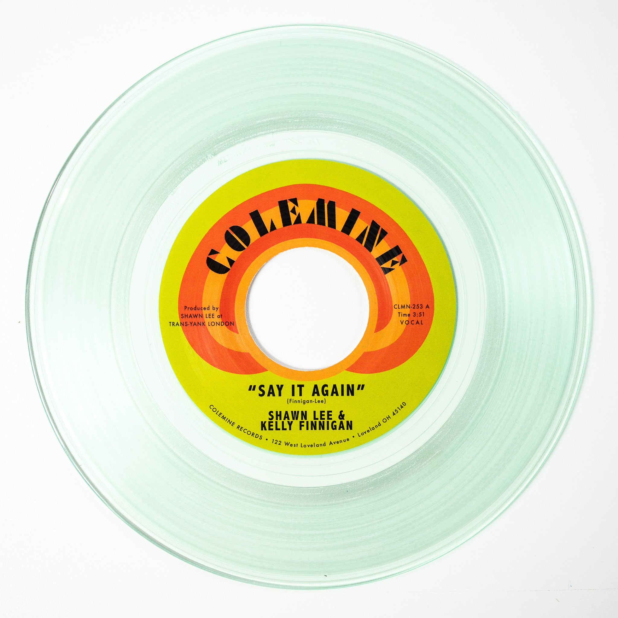 Shawn Lee & Kelly Finnigan - Say It Again / Harpsichord Rock [Coke Bottle Clear 7"]