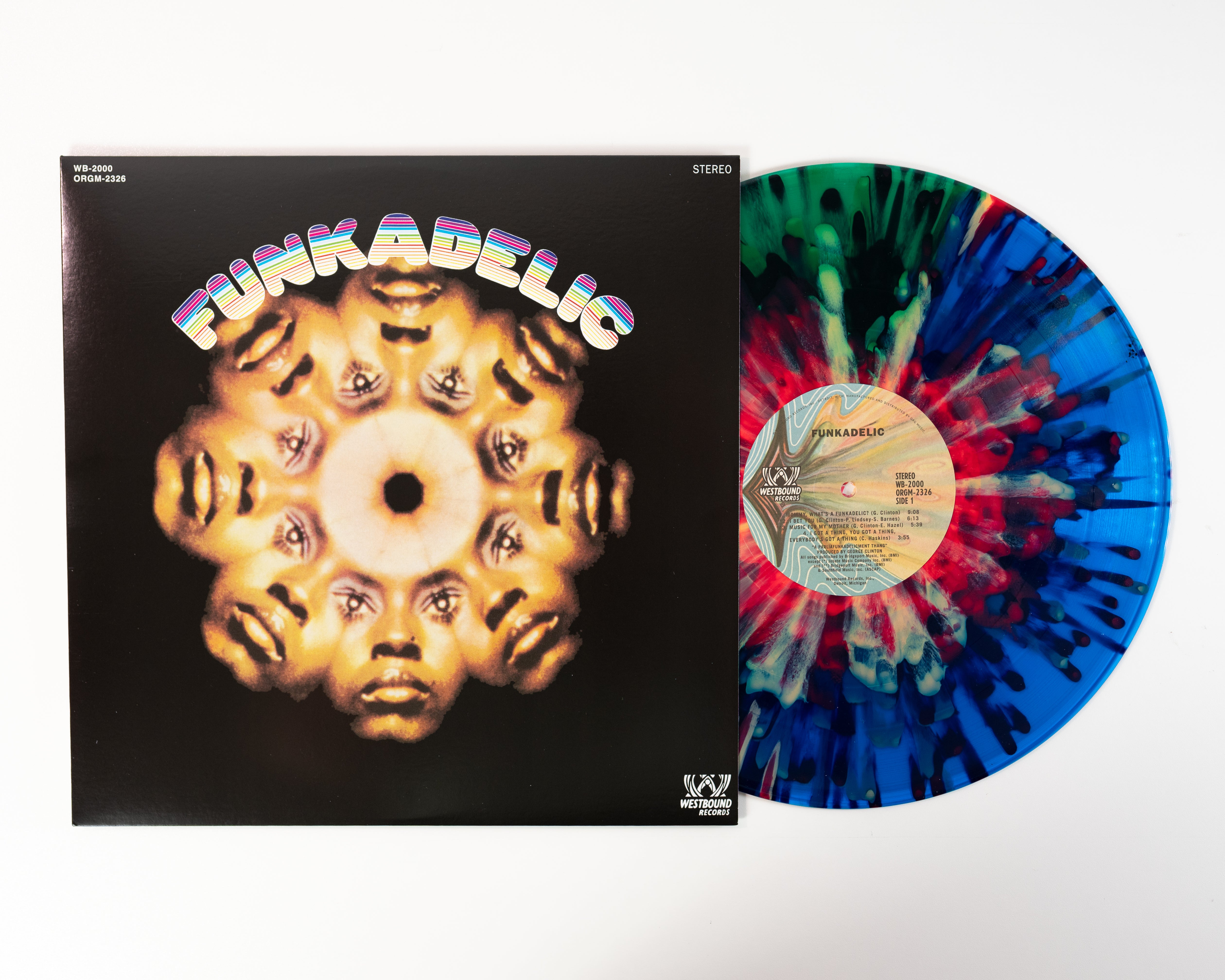 [PRE-ORDER] Funkadelic - Funkadelic [Plaid Room & Seasick Exclusive] [Half Green / Half Blue w/ Red & Orange Splatter] [Release Date: 08/29/2025]