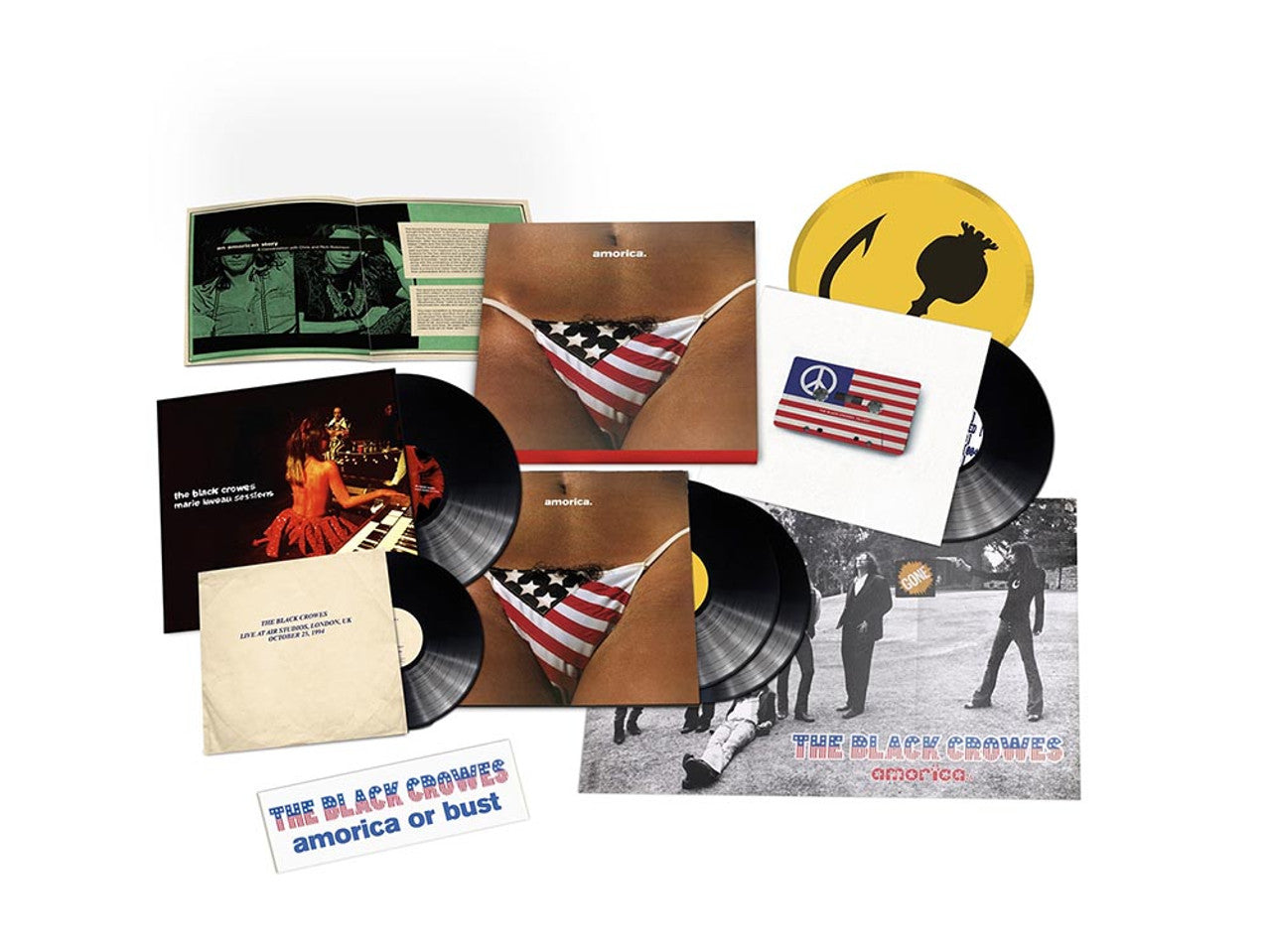 [PRE-ORDER] The Black Crowes - Amorica. [4-lp & 10" Box Set] [Release Date: 11/14/2025]