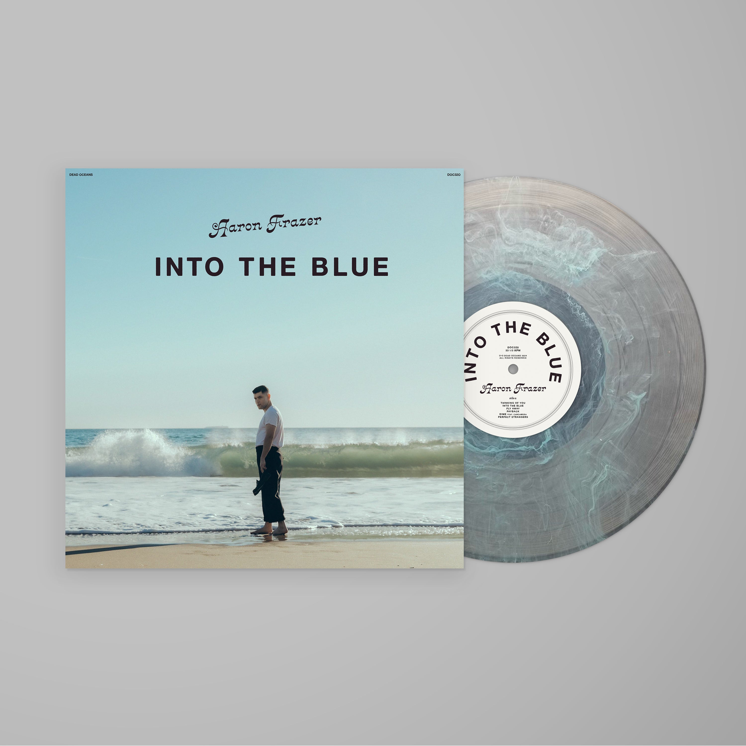 [DAMAGED] Aaron Frazer - Into The Blue [Plaid Room Exclusive Turquoise Swirl Vinyl]