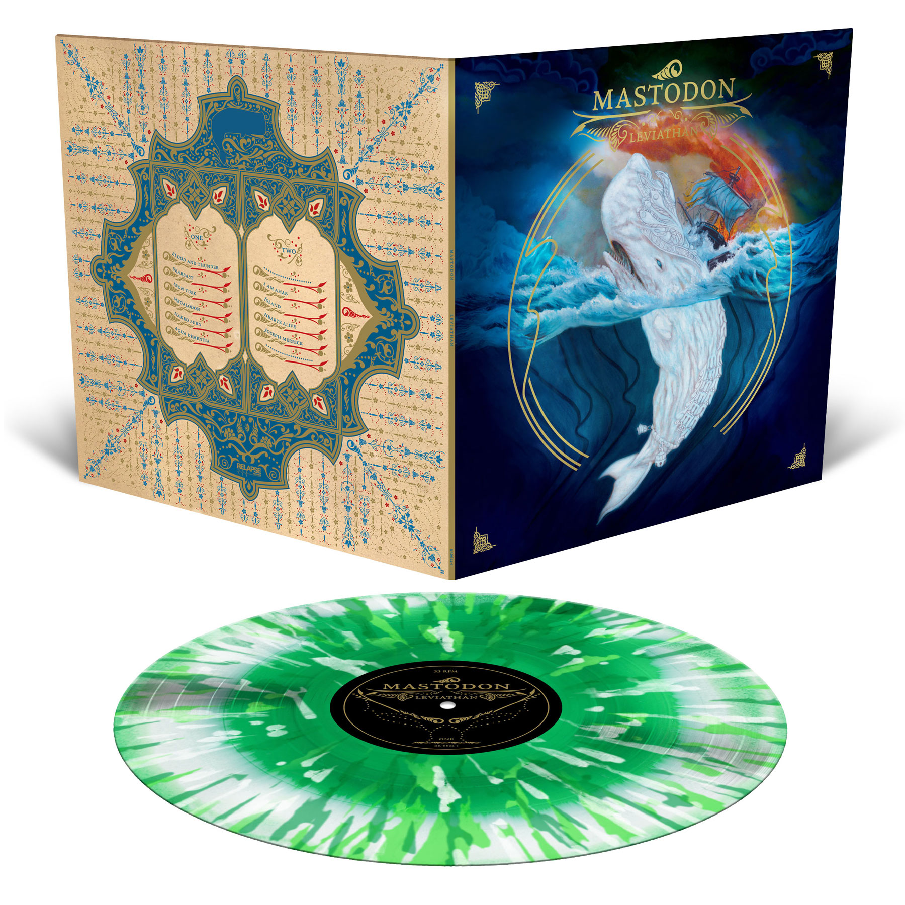 Mastodon - Leviathan [White & Green Splatter Vinyl]