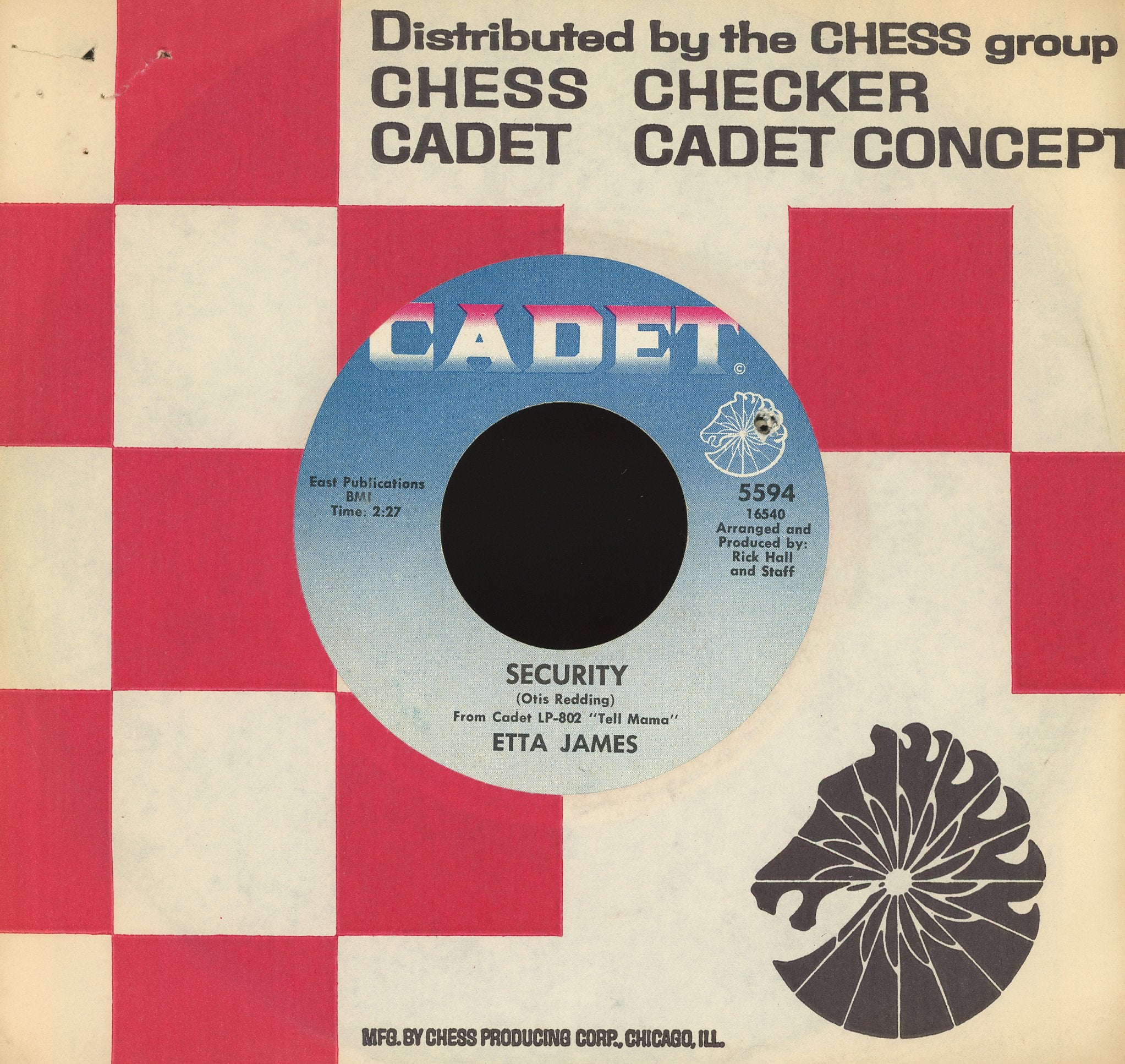 Etta James - Security / I'm Gonna Take What He's Got on Cadet Soul 45