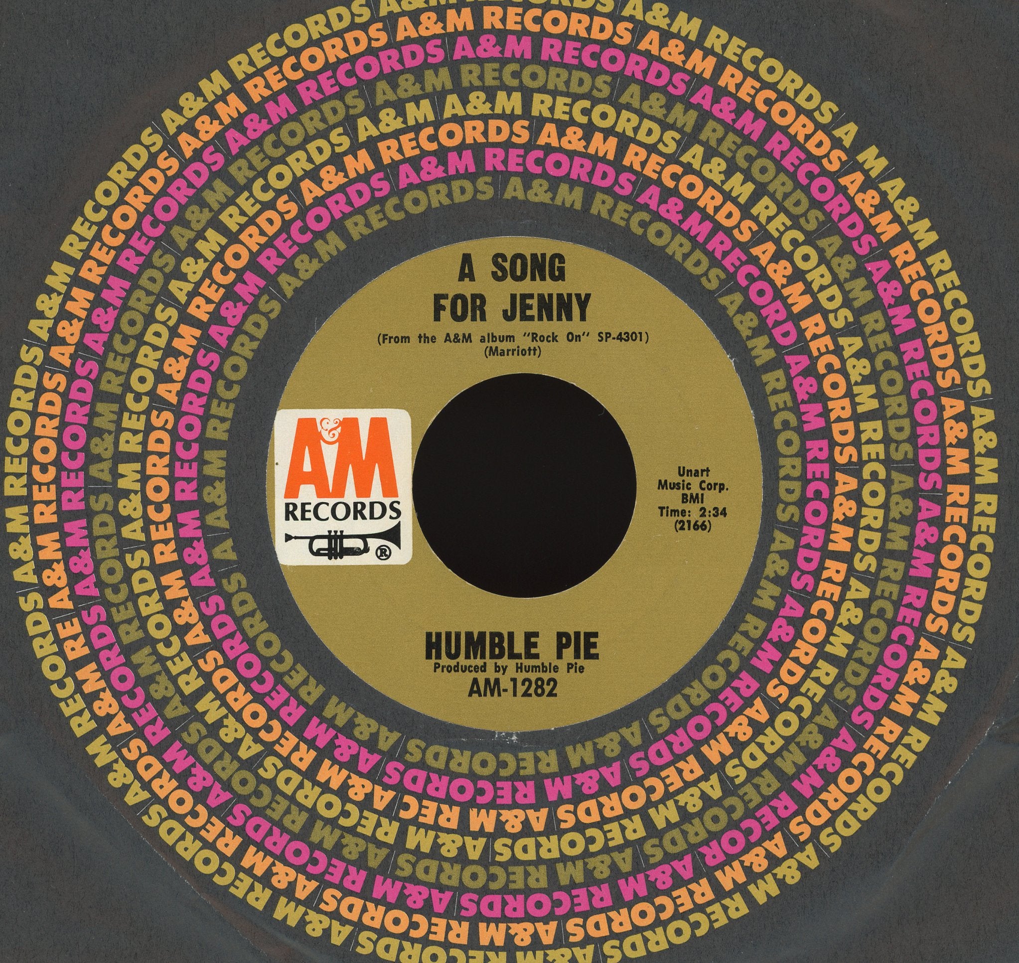 Humble Pie - I Don't Need No Doctor on A&M Records Rock 45
