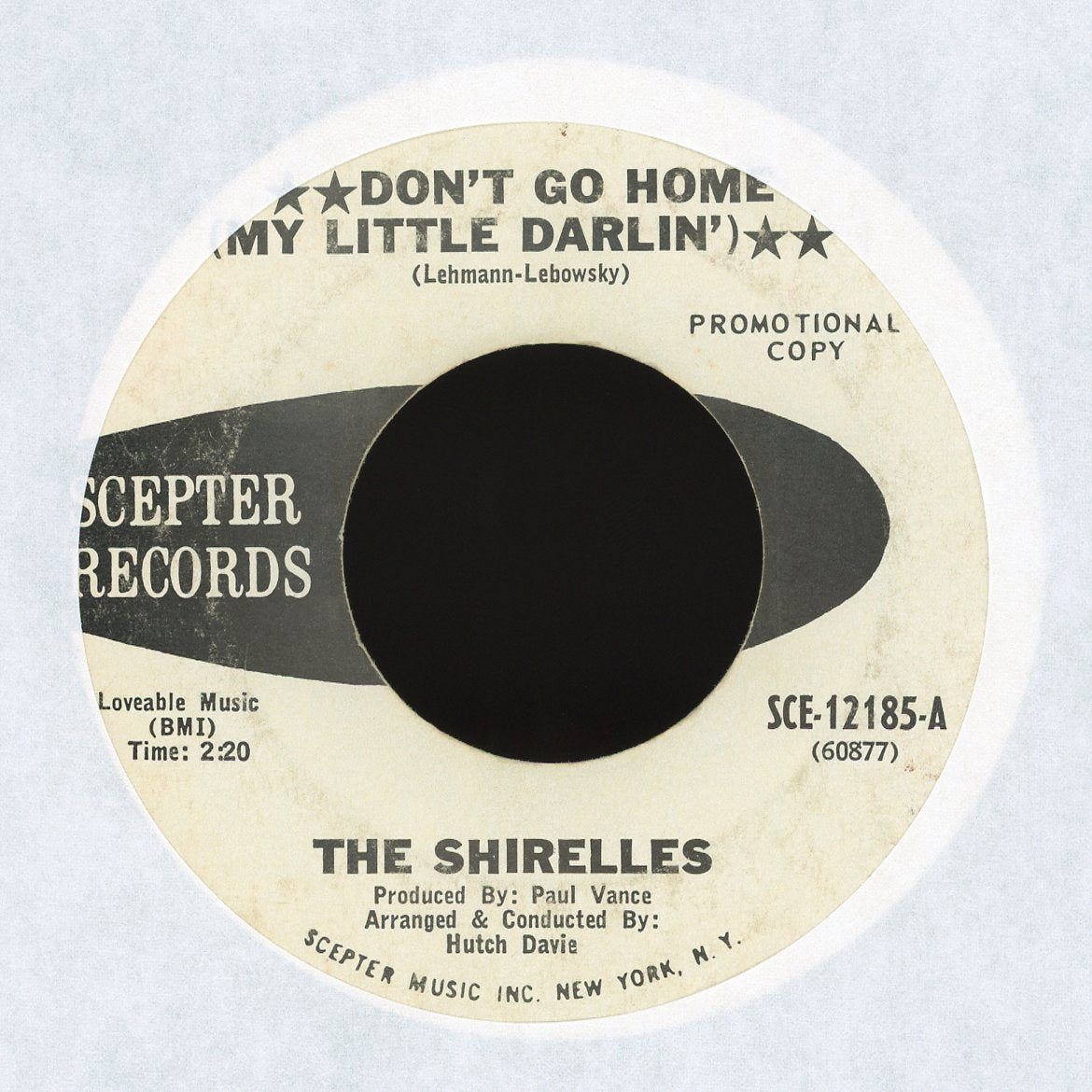 The Shirelles - Don't Go Home (My Little Darlin') on Scepter Records Promo Soul 45