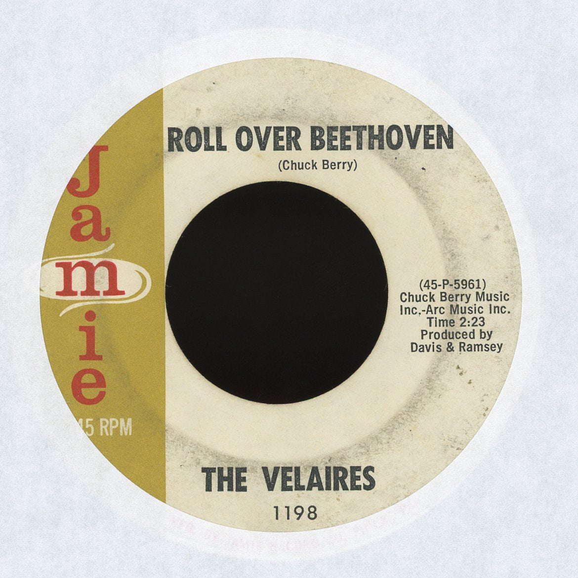 The Velaires - Roll Over Beethoven / Brazil on Jamie Rock & Roll 45