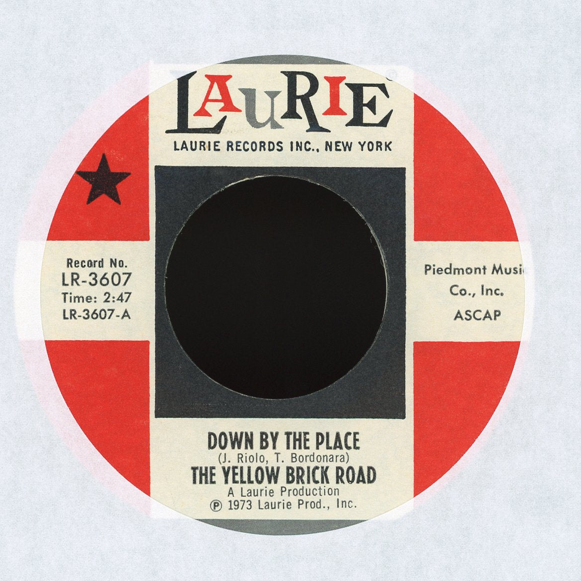 The Yellow Brick Road - Down By The Place / Roo Roo (The Kangaroo) on Laurie Rock 45