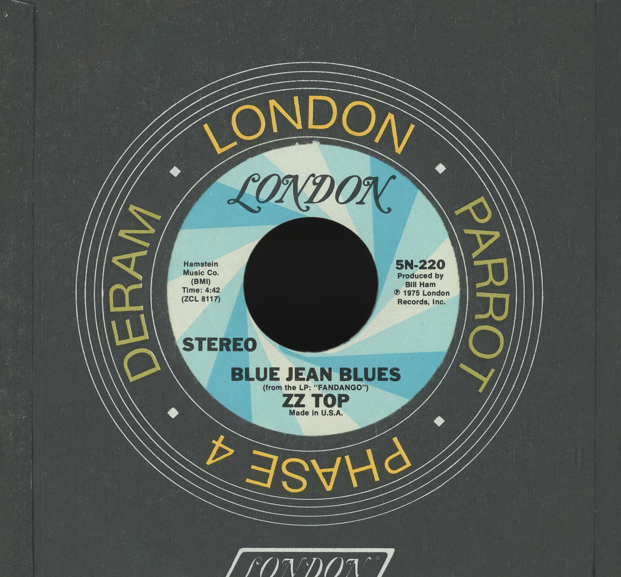 ZZ Top - Tush on London Records Rock 45