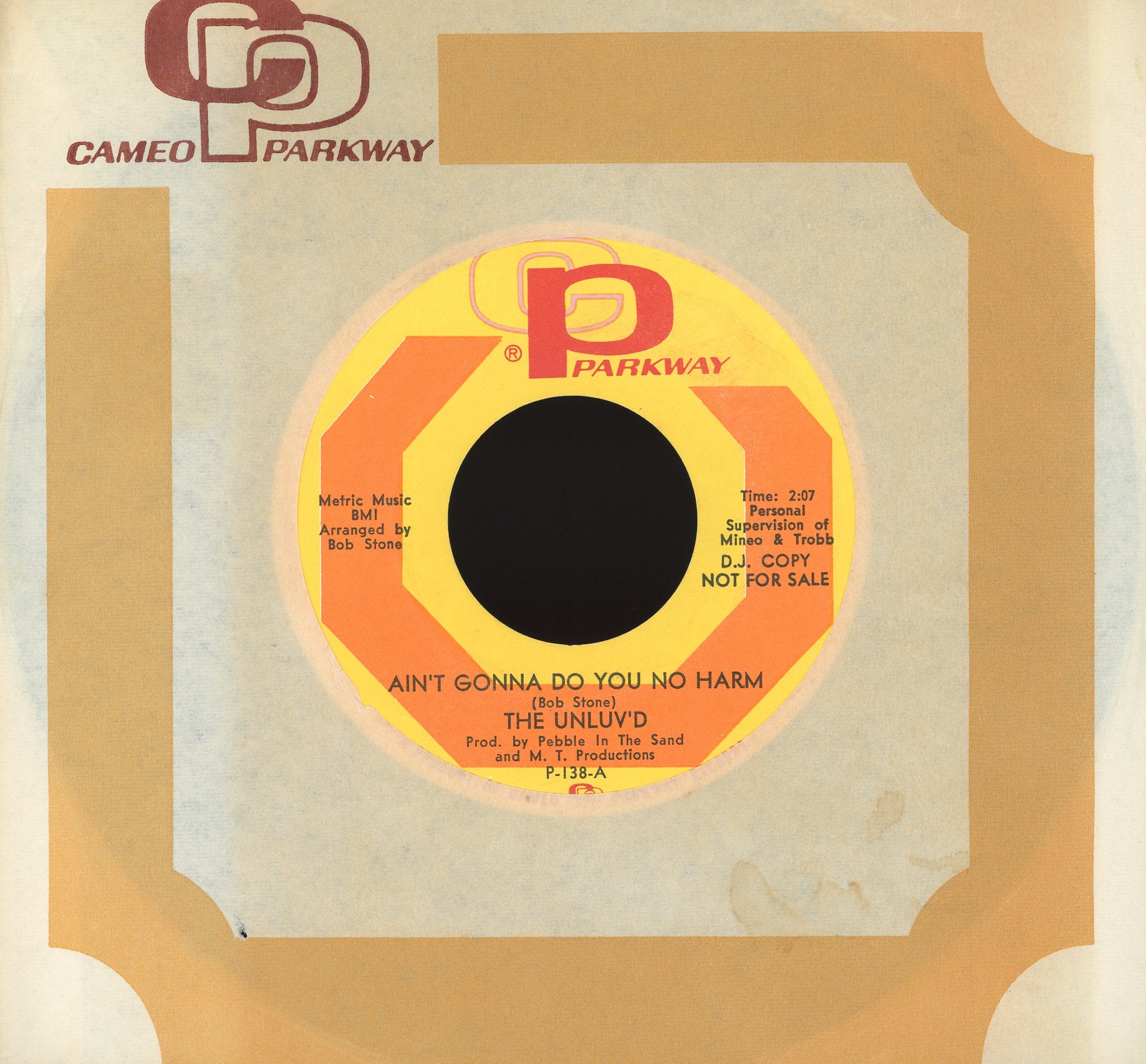 The Unluv'd - Ain't Gonna Do You No Harm on Parkway Northern Soul 45