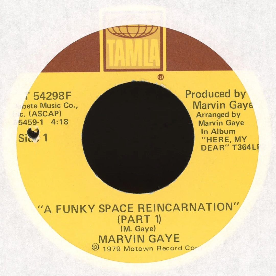 Marvin Gaye - A Funky Space Reincarnation (Part I & II) on Tamla Soul 45