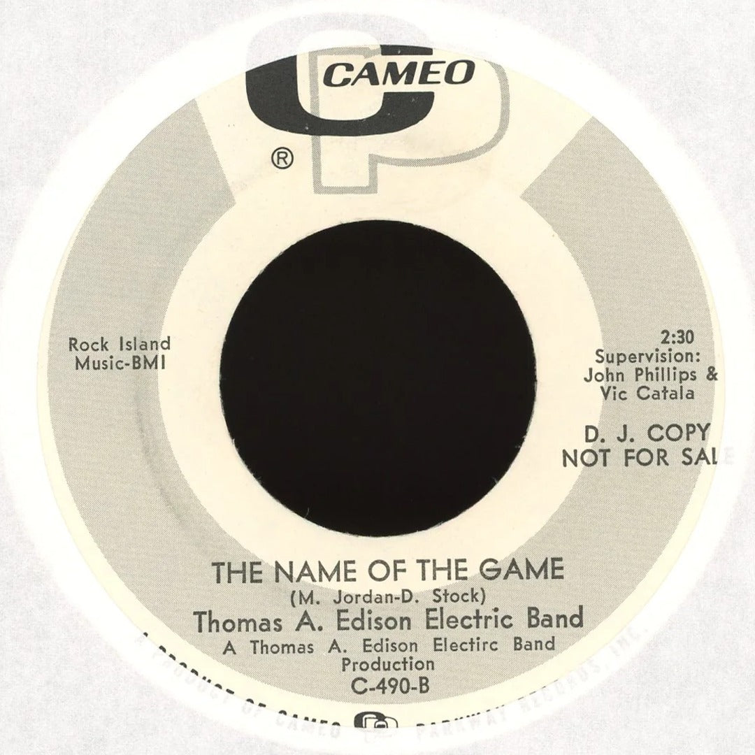 Thomas A. Edison Electric Band - Methyl Ethel / The Name Of The Game on Cameo - Promo Garage Fuzz Psych 45