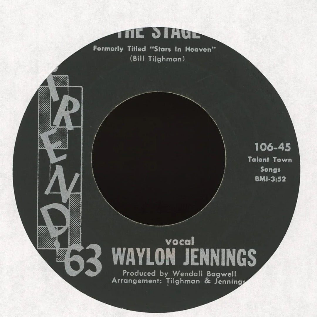 Waylon Jennings - My Baby Walks All Over Me / The Stage on Trend '63 Rockabilly 45