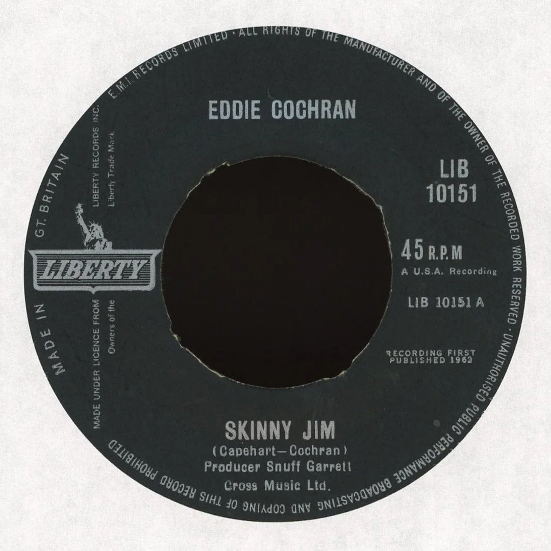 Eddie Cochran - Skinny Jim on Liberty Rock & Roll 45