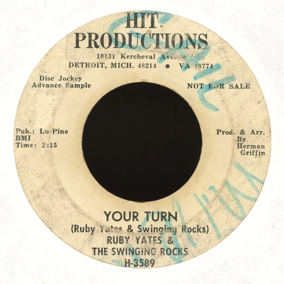 Ruby Yates & The Swinging Rocks - It's Been A Long Time / Your Turn on Hit Productions - Promo Northern Soul 45