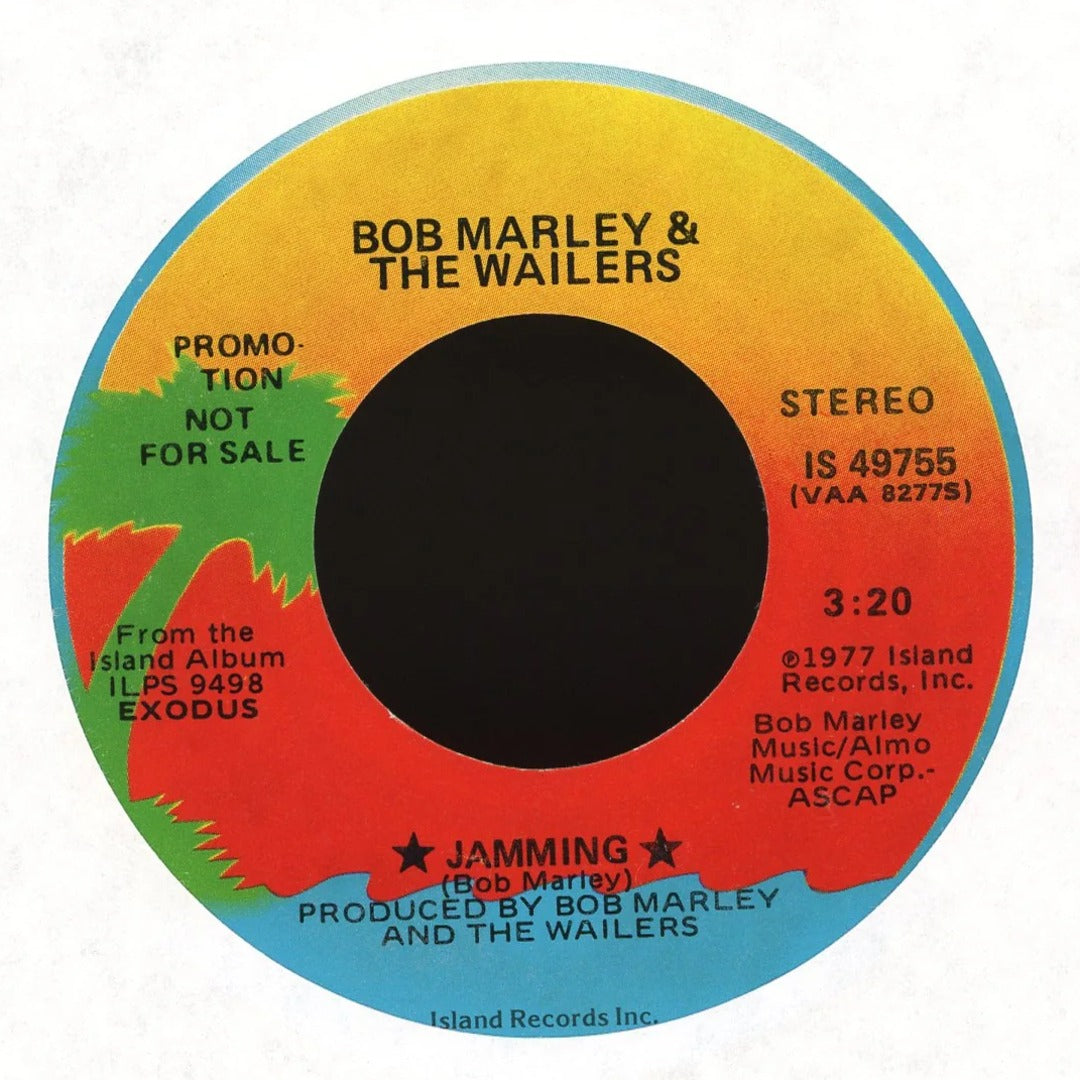 Bob Marley & The Wailers - Jamming / No Woman No Cry on Island Records - Promo Reggae 45
