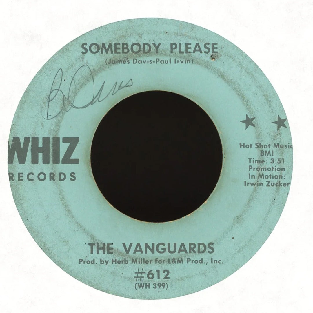 The Vanguards - Somebody Please / I Can't Use You Girl on Whiz Records Sweet Soul 45