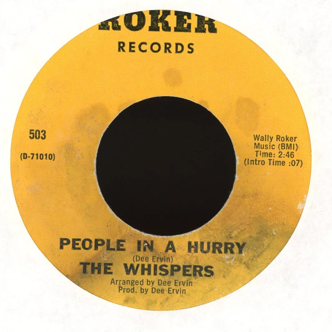The Whispers - Where Have You Been / People In A Hurry on Roker Records Soul 45