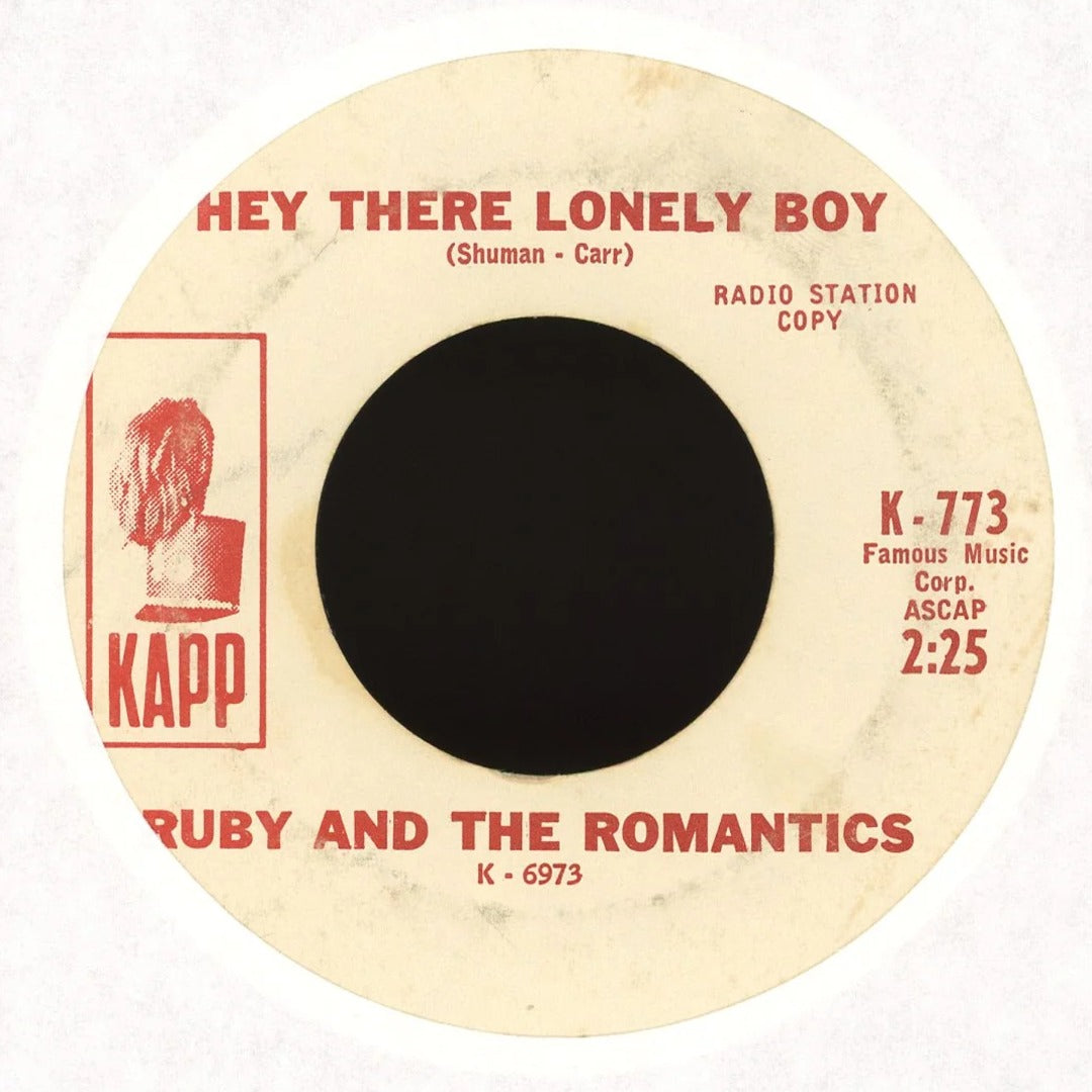 Ruby And The Romantics - Think / Hey There Lonely Boy on Kapp Records - Promo Soul 45