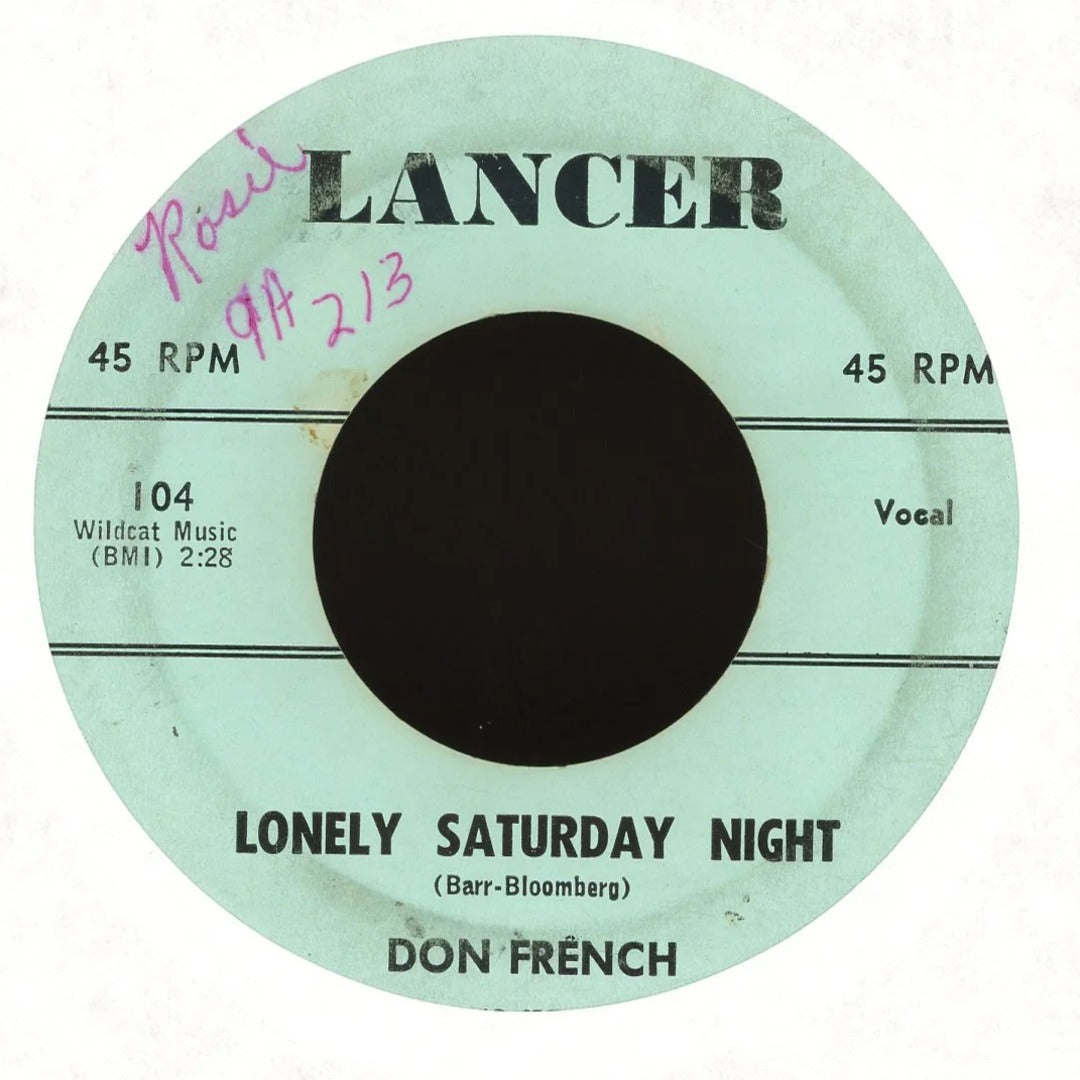 Don French - Goldilocks / Lonely Saturday Night on Lancer Rockabilly 45