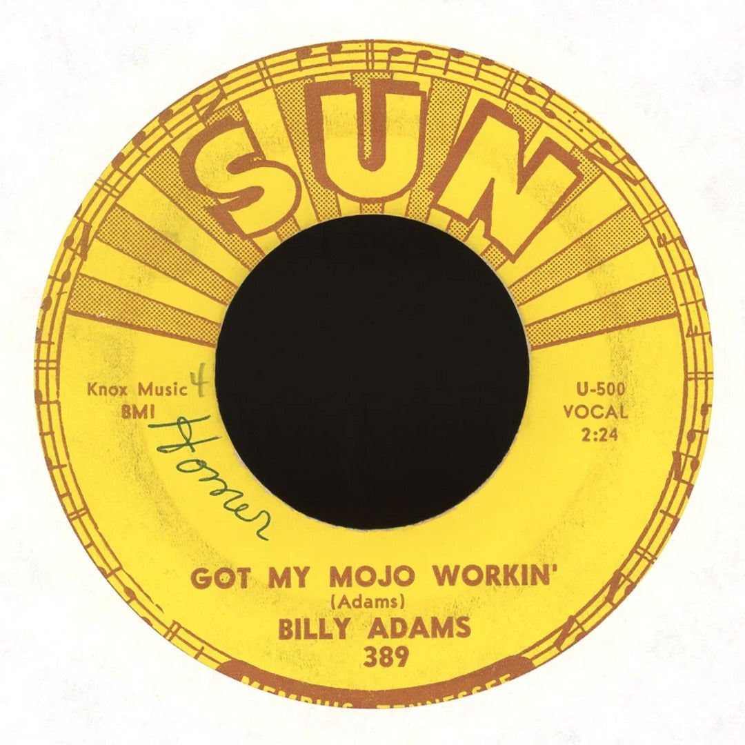 Billy Adams - Betty And Dupree / Got My Mojo Workin' on Sun R&B 45