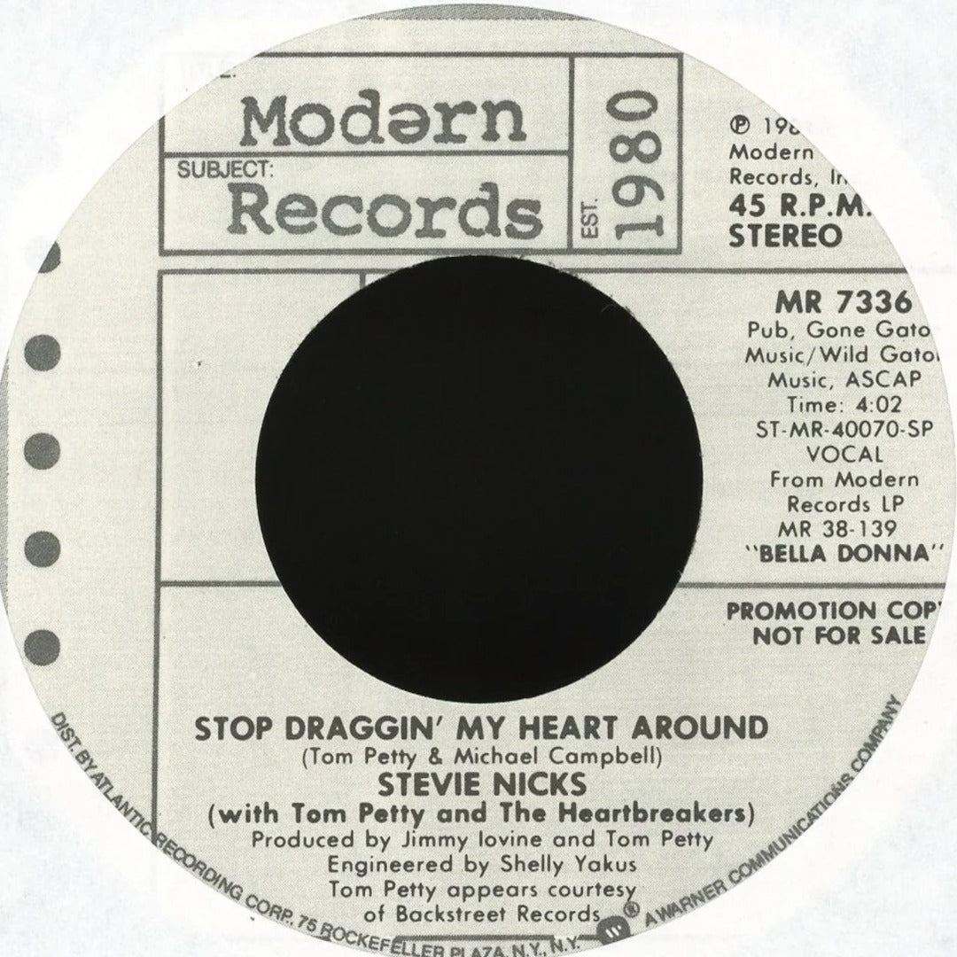 Stevie Nicks - Stop Draggin' My Heart Around on Modern Records - Promo 45