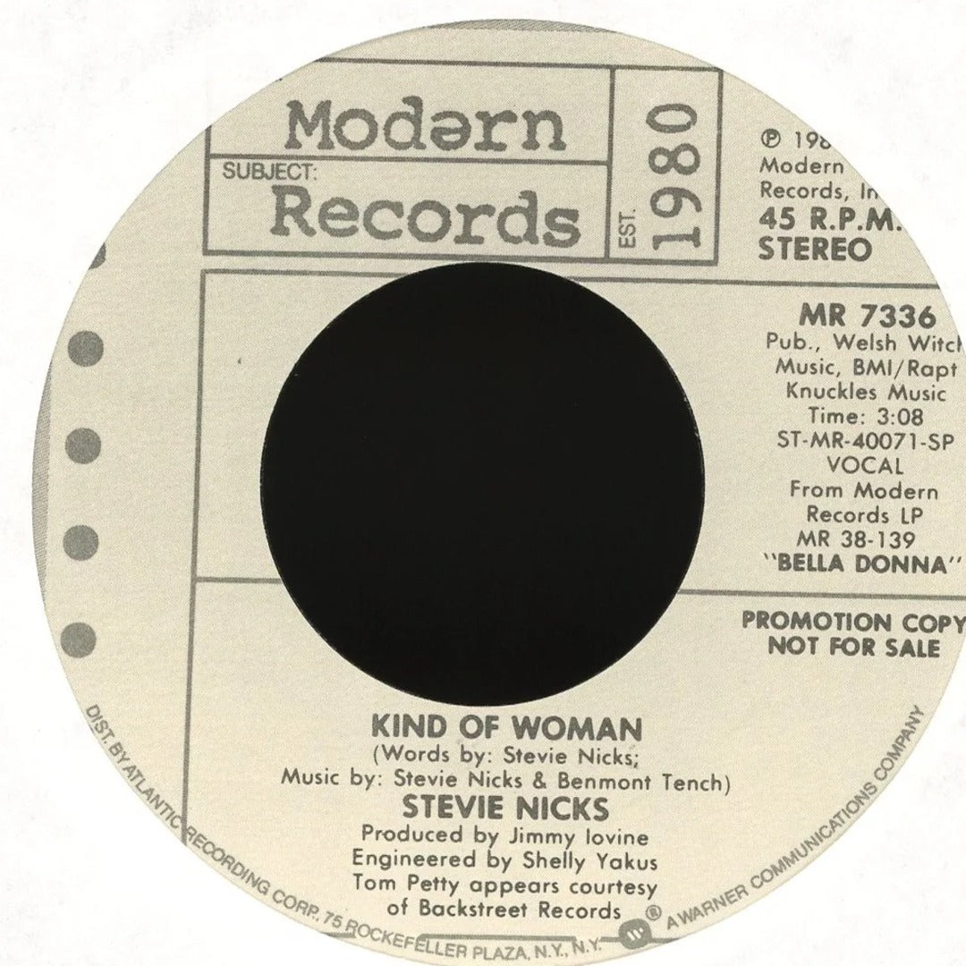 Stevie Nicks - Stop Draggin' My Heart Around on Modern Records - Promo 45