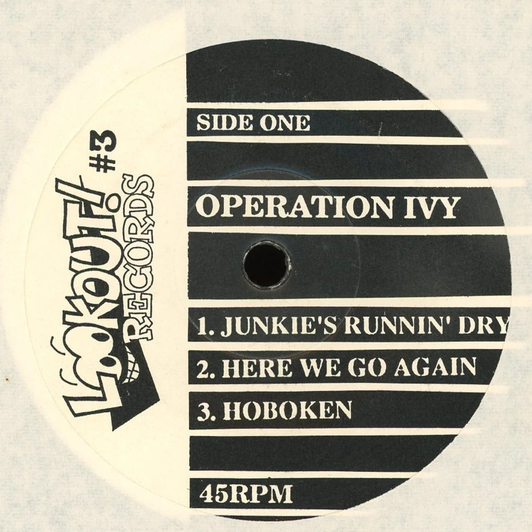 Operation Ivy - Hectic E.P. on Lookout! Records - Numbered Punk 45 1st Pressing