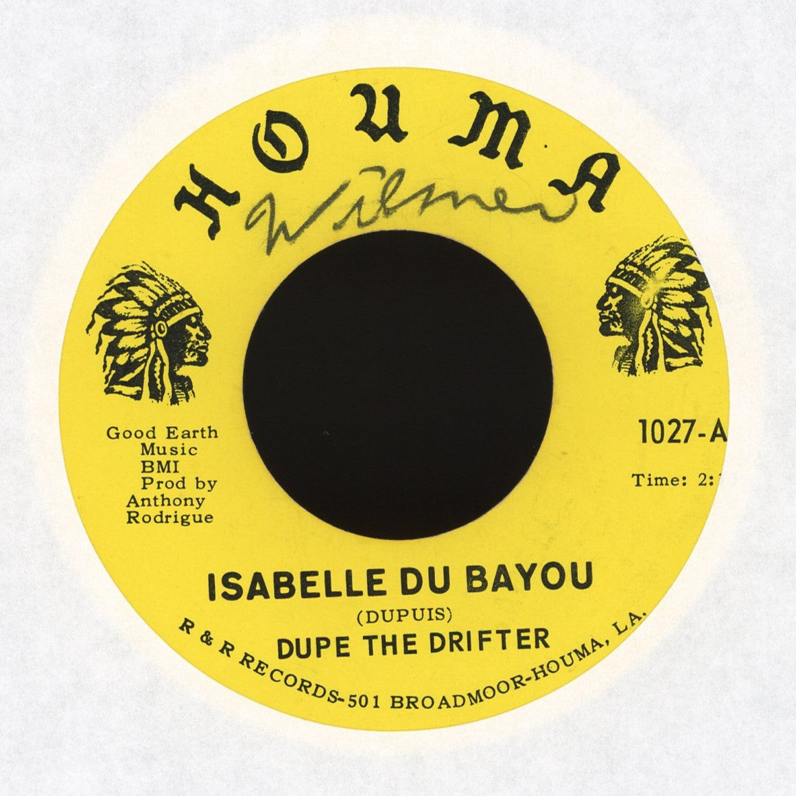 Dupe The Drifter - Isabelle Du Bayou on Houma Cajun 45