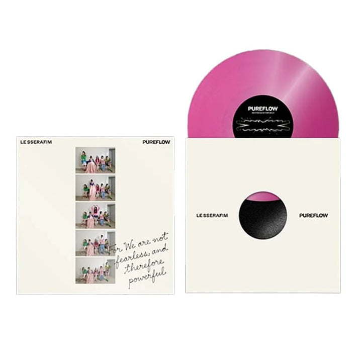 [DAMAGED] LE SSERAFIM - 2nd Studio Album ‘PUREFLOW’ pt.1 [Indie-Exclusive Hot Pink Glitter Vinyl]