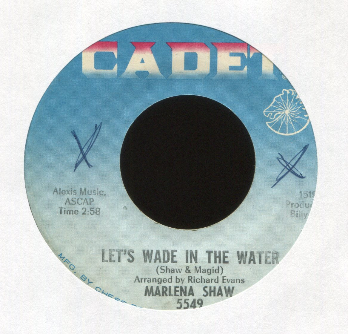 Marlena Shaw - Let's Wade In The Water on Cadet Northern Soul 45