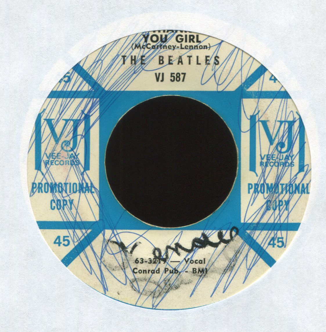 The Beatles - Do You Want To Know A Secret on Vee Jay Promo 45