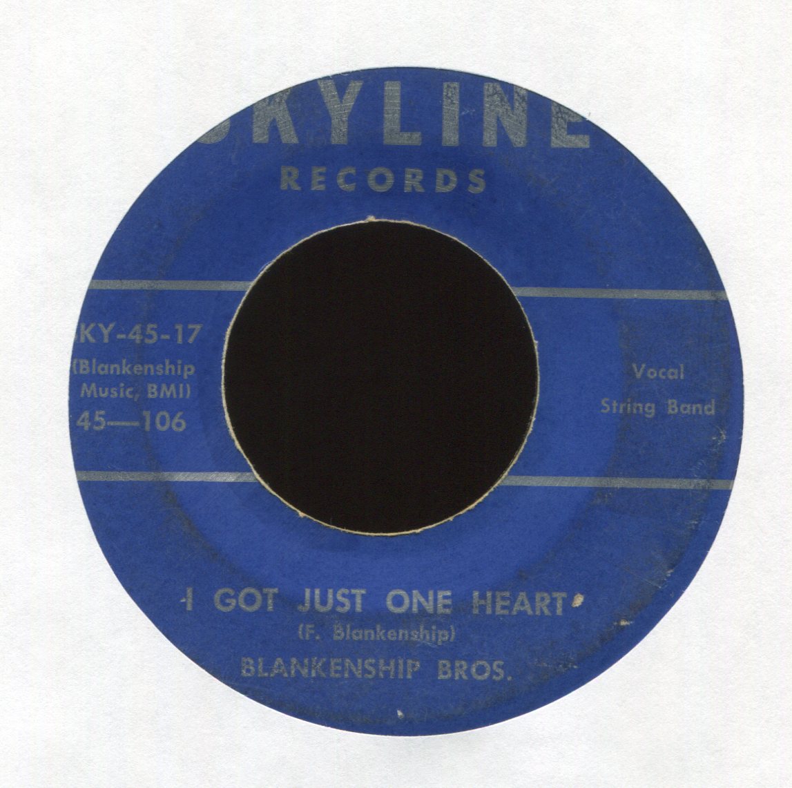 The Blankenship Brothers - That's Why I Am Blue on Skyline Rockabilly 45