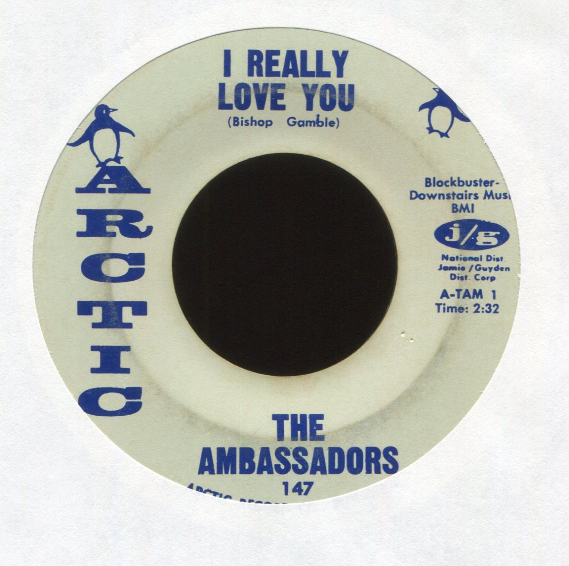 The Ambassadors - I Really Love You / I Can't Believe You Love Me on Arctic Northern Group Soul 45