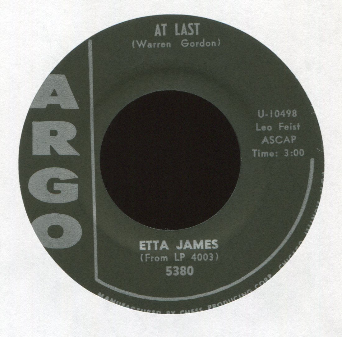 Etta James - At Last on Argo Northern Soul 45
