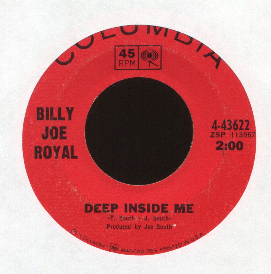 Billy Joe Royal - Heart's Desire on Columbia Northern Soul 45