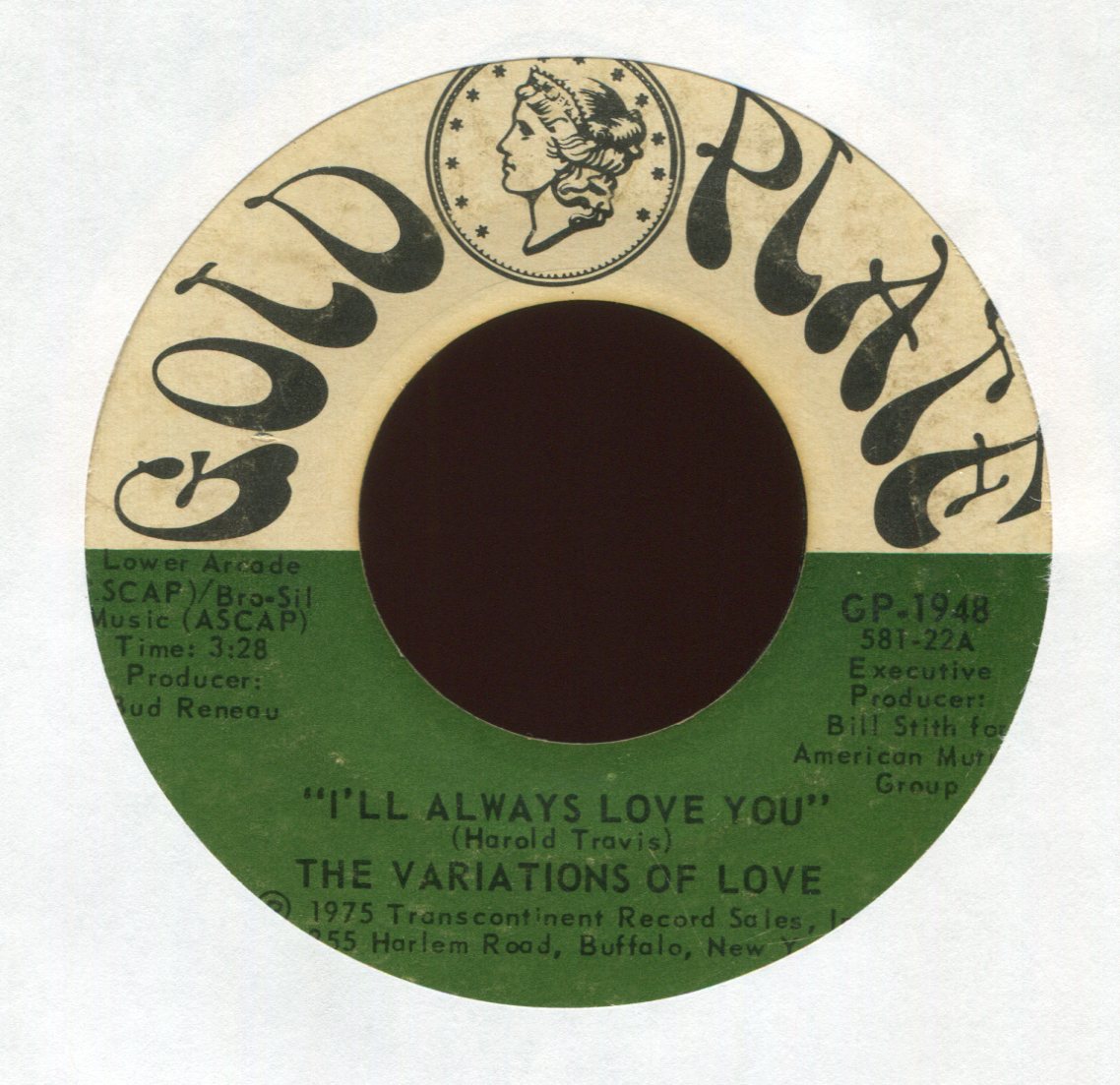 The Variations Of Love - I'll Always Love You Sweet Soul 45