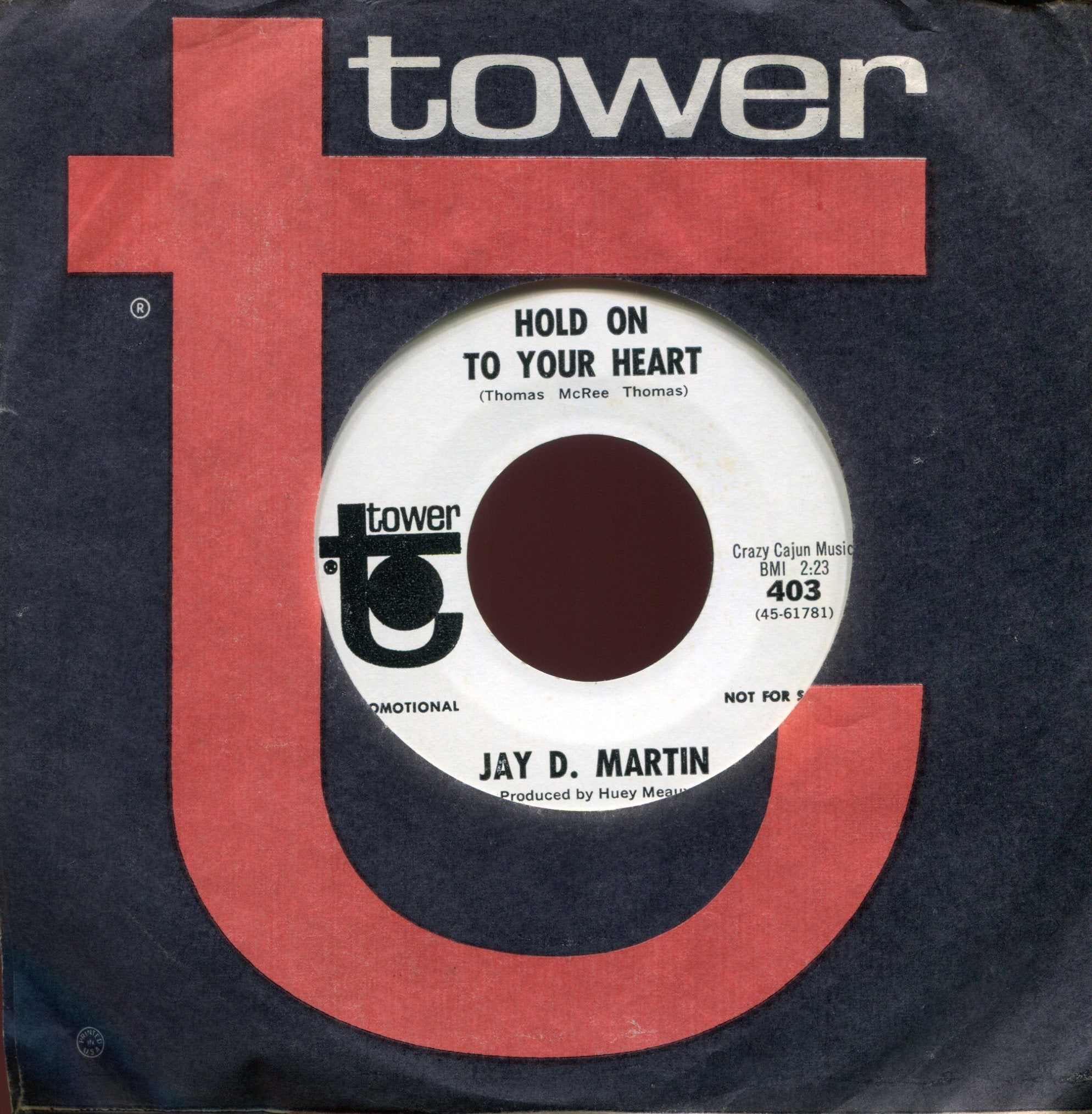 J.D. Martin - By Yourself on Tower Promo Northern Soul 45