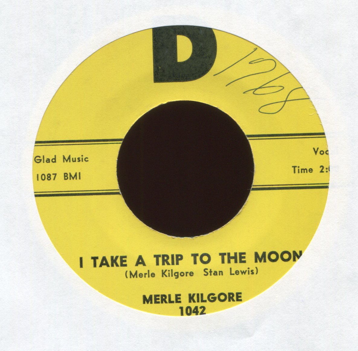 Merle Kilgore - I Take A Trip To The Moon on D Rockabilly Bop 45