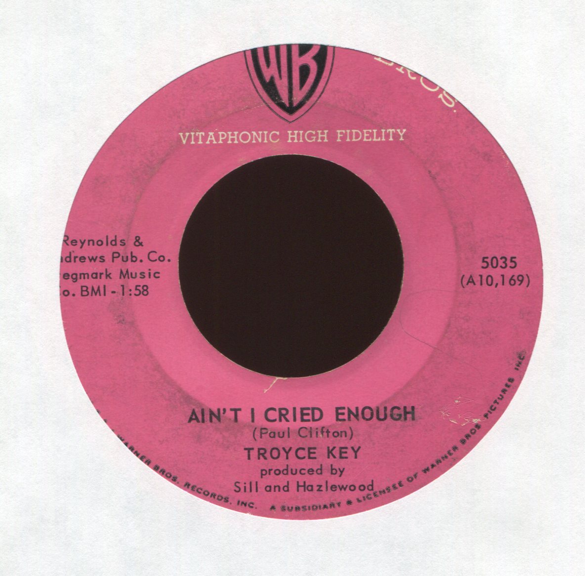 Troyce Key - Watch Your Mouth on WB Rockabilly 45