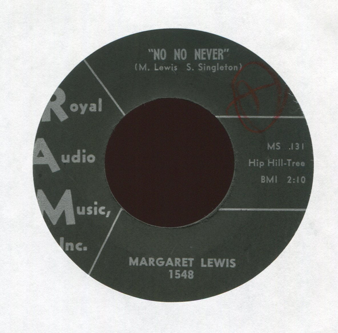 Margaret Lewis - Cheaters Can't Win on RAM Rockabilly 45