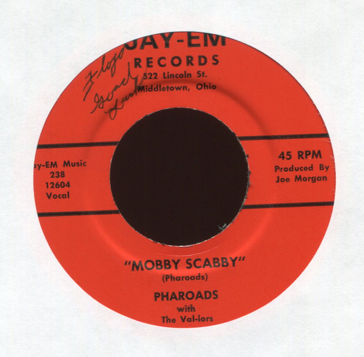 The Pharoads - Mobby Scabby on Jay-Em R&B Mod Soul 45